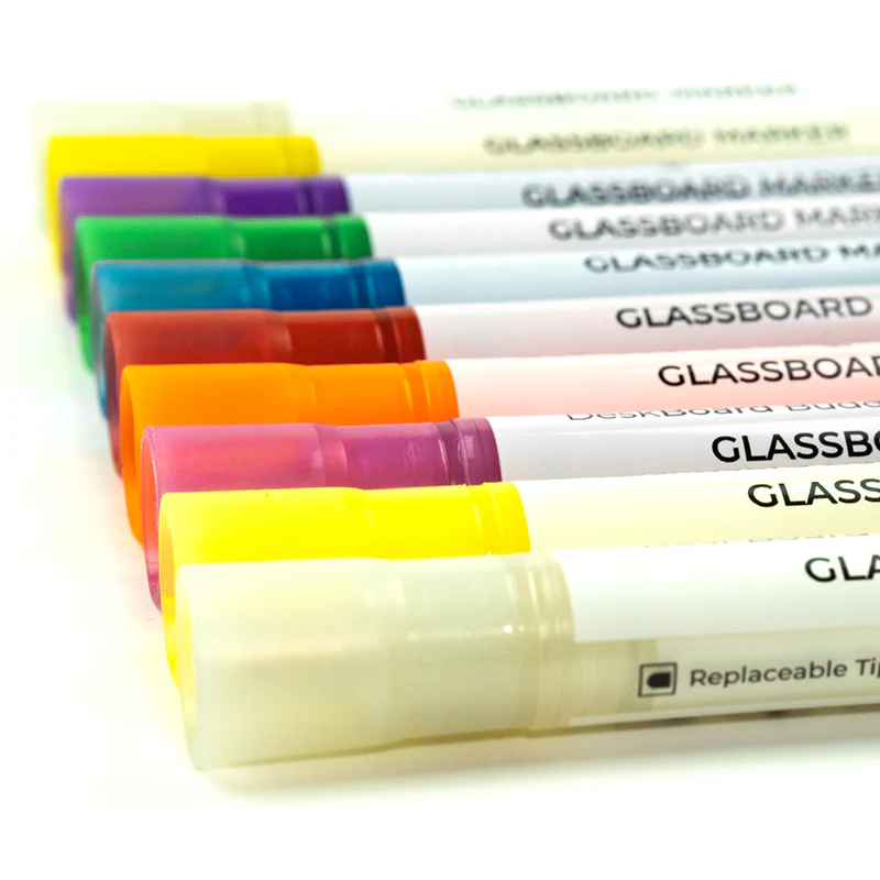 Dry Erase Markers - 10 Pack + Eraser - For Black DeskBoard Buddy - Image 5